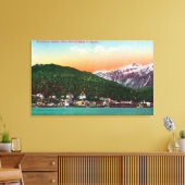 アラスカビューの最初の入港地 キャンバスプリント (インサイチュ (リビング))