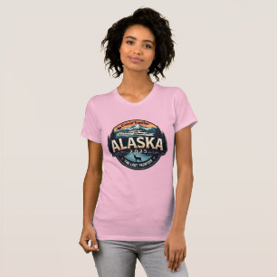 アラスカファミリークルーズ2025ピンク Tシャツ