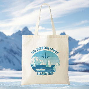 アラスカファミリートリップカスタム氷河 トートバッグ