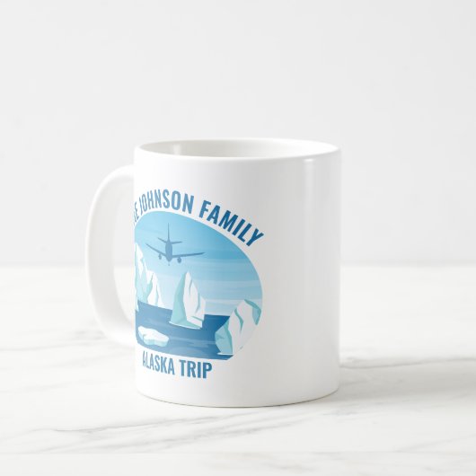 アラスカファミリーバカンスカスタムキープサケサウ土産 コーヒーマグカップ (正面左)
