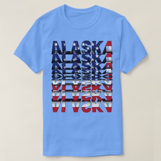 アラスカフリップ文字効果 Tシャツ (デザイン正面)