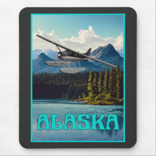 アラスカフロート飛行機 マウスパッド