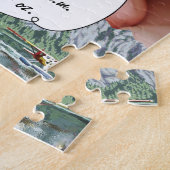 アラスカブッシュ飛行機アンド魚釣り旅行 ジグソーパズル (側面)