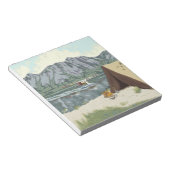 アラスカブッシュ飛行機アンド魚釣り旅行 ノートパッド (アングル)