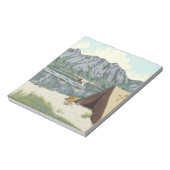 アラスカブッシュ飛行機アンド魚釣り旅行 ノートパッド (回転)