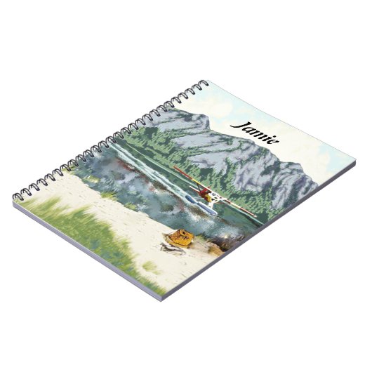 アラスカブッシュ飛行機アンド魚釣り旅行 ノートブック (左側)