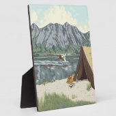 アラスカブッシュ飛行機アンド魚釣り旅行 フォトプラーク (側面)