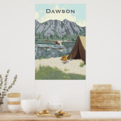 アラスカブッシュ飛行機アンド魚釣り旅行 ポスター (キッチン)