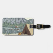 アラスカブッシュ飛行機アンド魚釣り旅行 ラゲッジタグ (正面横)