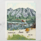 アラスカブッシュ飛行機アンド魚釣り旅行 レターヘッド (正面/裏面)