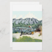 アラスカブッシュ飛行機アンド魚釣り旅行 便箋 (正面/裏面)