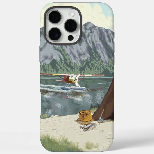 アラスカブッシュ飛行機アンド魚釣り旅行 Case-Mate iPhoneケース (裏面)
