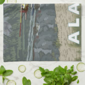 アラスカブッシュ飛行機土産 キッチンタオル (折り畳み)