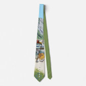 アラスカブッシュ飛行機土産 ネクタイ (正面)