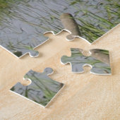 アラスカブルムースとラック〔雄ジカの〕枝角風光明媚な屋外 ジグソーパズル (側面)