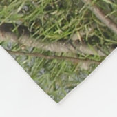 アラスカブルムースアントラック屋外シーン写真 フリースブランケット (角)