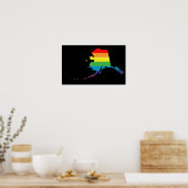 アラスカプライドストライプの.. ポスター (キッチン)