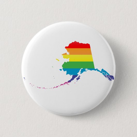 アラスカプライド。 缶バッジ (正面)