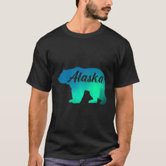 アラスカベアーノーザンライツオーロラボレリス自然 Tシャツ