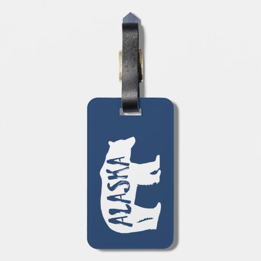 アラスカベア ラゲッジタグ (裏面縦)