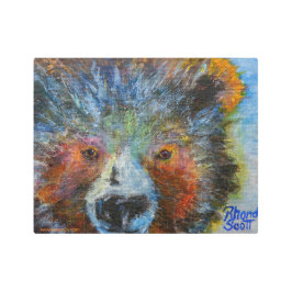 アラスカベビーブリュインメタルアート メタルプリント