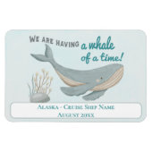 アラスカホエールキャビンステートルームクルーズ マグネット (横)