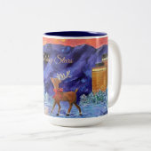 アラスカホリデースターズキャプテン調理師ホテルクリスマス ツートーンマグカップ (正面右)