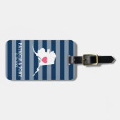 アラスカホーム州ラブカスタムズハート ラゲッジタグ (正面横)