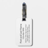 アラスカホーム州ラブカスタムズハート ラゲッジタグ (裏面縦)