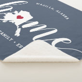 アラスカホーム州 パーソナライズされた シェルパブランケット (3/4)