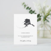 アラスカホーム引越案内はがき 案内ポストカード (スタンド正面)