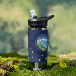 アラスカボトル愛国的アラスカ州旗 ウォーターボトル