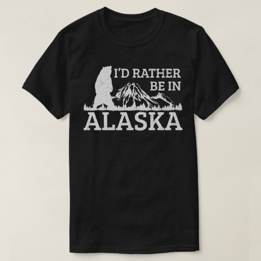 アラスカマウンテンハイキングヴィンテージ Tシャツ (デザイン正面)