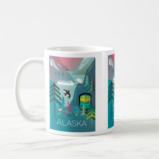 アラスカマグ コーヒーマグカップ (左)