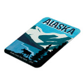 アラスカムースクルーズドアデコル マグネット (左側)