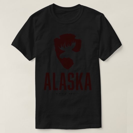 アラスカムースブラウン Tシャツ (デザイン正面)