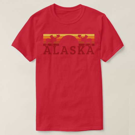 アラスカムースヴィンテージ Tシャツ (デザイン正面)