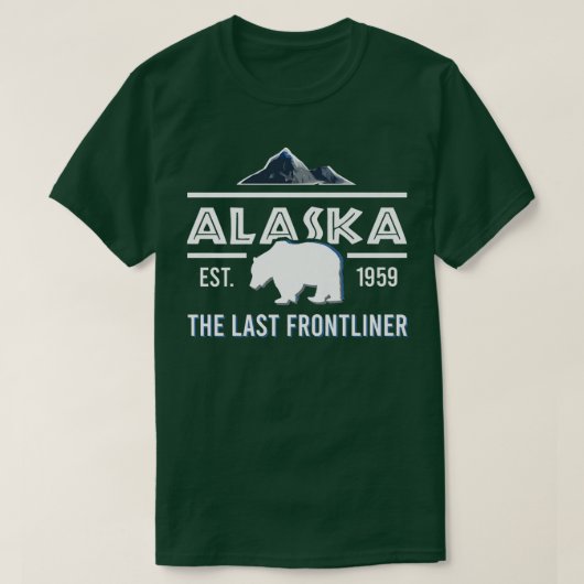 アラスカムース雪の山 Tシャツ (デザイン正面)