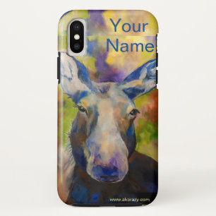 アラスカムースIphone cover_Jen Suey カスタマイズ Cas iPhone XSケース