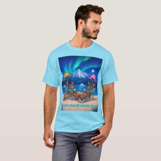 アラスカモースクルーズ 2026 トレンド Tシャツ (正面フル)