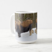 アラスカモース - 15 oz. マグカップ (正面左)