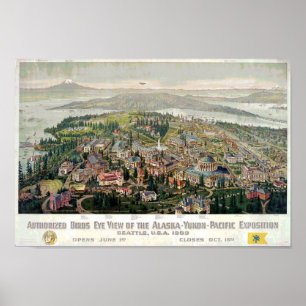 アラスカユーコン準州太平洋博覧会1909年 ポスター