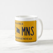 アラスカライセンスプレートマグ コーヒーマグカップ (正面右)