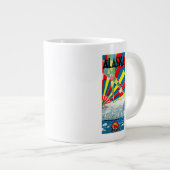 アラスカライン汽船ポスター ジャンボコーヒーマグカップ (正面右)