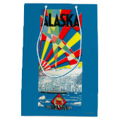 アラスカライン汽船ポスター ミディアムペーパーバッグ (裏面)