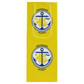 アラスカワイン抱き枕アンカレッジ国旗 ワインギフトバッグ (正面)