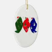 アラスカンお洒落ワイルドライフキュートクリスマスオーナメント セラミックオーナメント (右)