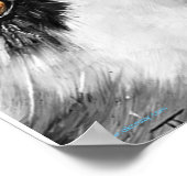 アラスカンそり犬「レッツ走」プリント ポスター (角)