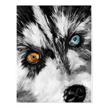 アラスカンそり犬「レッツ走」プリント