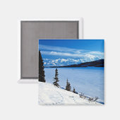 アラスカンの風景、ラベル、 マグネット (正面/裏面)